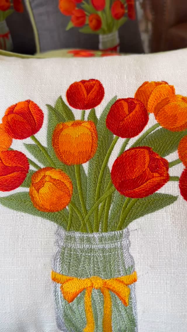 Summer Linen Cushion by Baysal Home, Warm-toned cushions with a linen texture prepared for summer-home use.
